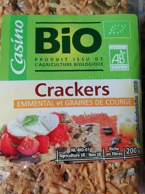 Crackers Emmental et Graines de courge Carrefour Bio, Carrefour , code 3265479628446