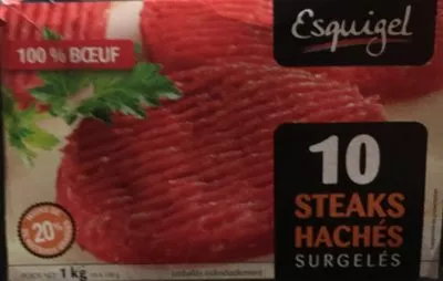 10 Steaks Hachés Surgelés Esquigel 1 kg, code 3265980311943