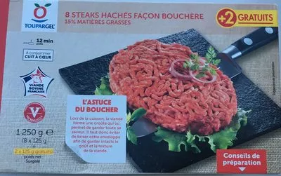 Steaks Hachés Façon Bouchère Toupargel 1250 g e (10 * 125 g), code 3265980786604