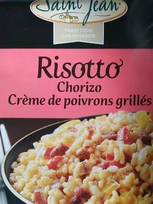 Risotto Chorizo Crème de poivrons grillés Saint Jean , code 3266140060480