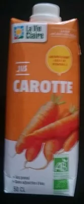 Jus de carotte La Vie Claire 50 cl, code 3266191001296