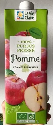 100% pur jus pressé Pomme La Vie Claire 1 l, code 3266191001463