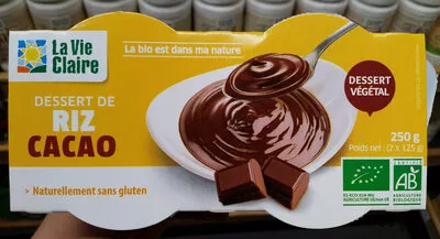 Dessert riz cacao La Vie Claire 250 g, code 3266191005478