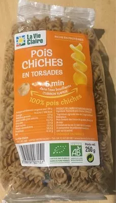 Pois Chiches en Torsades La Vie Claire 250 g, code 3266191007151