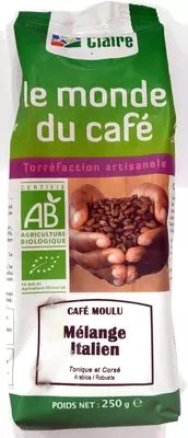 Café Moulu Mélange Italien La Vie Claire 250 g e, code 3266191015774