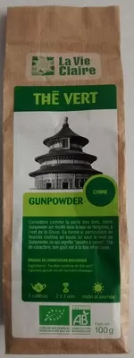 Thé vert gunpowder La Vie Claire 100 g, code 3266191017617