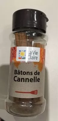 Batons de cannelle La Vie Claire 12 g, code 3266191021393