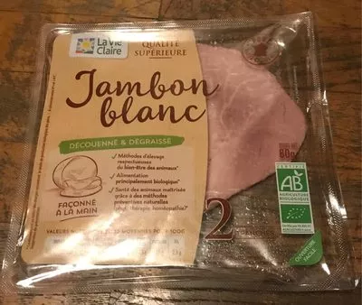 Jambon Blanc La Vie Claire 80 g, code 3266191057934