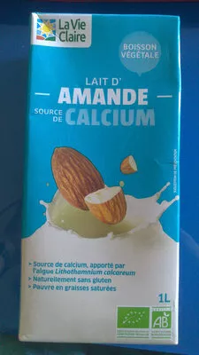 Lait d'amandes La vie claire 1 L, code 3266191190129