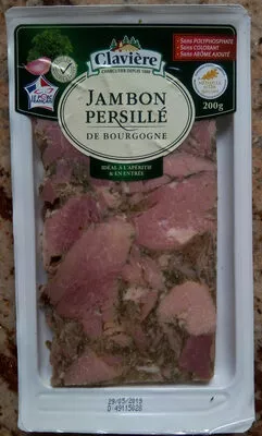 Véritable jambon persillé de Bourgogne Clavière 200 g, code 3266470097163