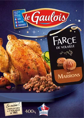 Farce de volaille aux marrons Le Gaulois 400 g, code 3266980043599