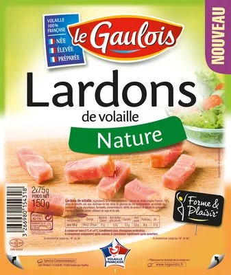 Lardons de volaille nature Le Gaulois 150 g, code 3266980154318