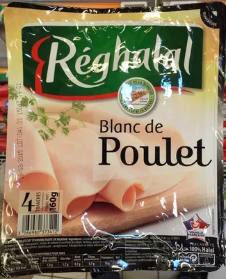 Blanc de poulet Réghalal 160 g, code 3266980373412