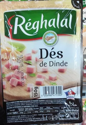 Dés de Dinde Réghalal 150 g, code 3266980475390