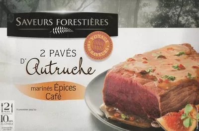 2 Pavés d'Autruche marinés Épices Café Saveurs forestières 250 g (2 personnes), code 3266980489212