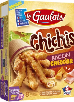 Chichis bacon cheddar Le Gaulois 200 g, code 3266980864033