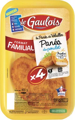 Panés de poulet x4 Le Gaulois 400 g, code 3266980886868