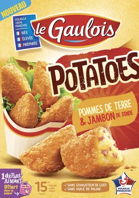 Potatoes Pomme de terre et jambon Le Gaulois 200 g, code 3266980887001