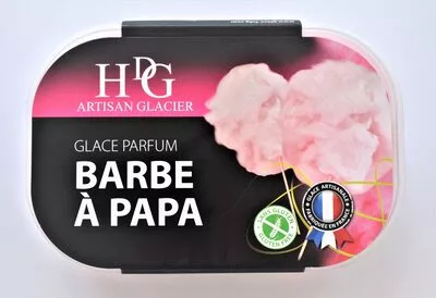 Glace parfum BARBE A PAPA HDG, Histoires De Glaces 750 ml (487.5 g), code 3267180390728