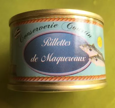 Rillettes de maquereaux Conserverie Courtin 65 g, code 3268260000544