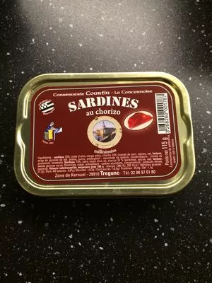 Sardines au Chorizo Conserverie Courtin , code 3268260001787