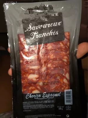 Chorizo espagnol Savoureux Tranchés 100 g, code 3268750003420