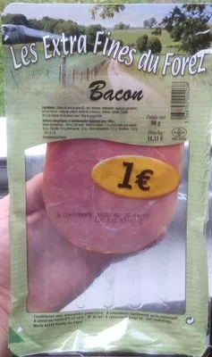 Bacon Les Extra Fines du Forez 90 g, code 3268750004038