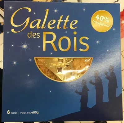 Galette des Rois 40% Frangipane Sans marque, Biscuiterie Yannick 400 g, code 3269386120062