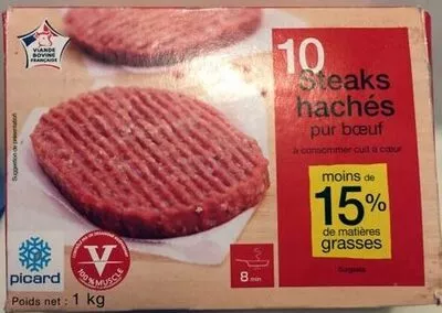 steaks hachés Picard 1 kg, code 3270160002894