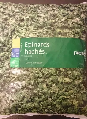 Épinards hachés Picard 1 kg, code 3270160005864