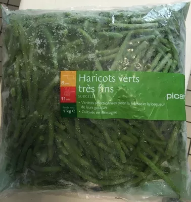 Haricots verts très fins surgelés Picard 1 kg, code 3270160021451