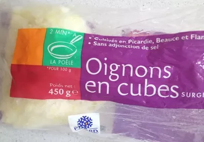 Oignons en cube surgelés Picard 450 g, code 3270160128747