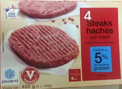 4 steaks hachés picard 4 x 100 g, code 3270160140305