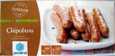 Chipolatas surgelées Picard Picard 500 g (8 à 10 chipolatas), code 3270160152193