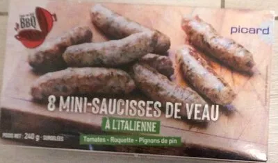 8 mini-saucisses de veau à l'italienne Picard 240 g, code 3270160156818