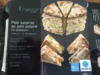 Pain surprise au pain polaire picard 380 g, code 3270160645176