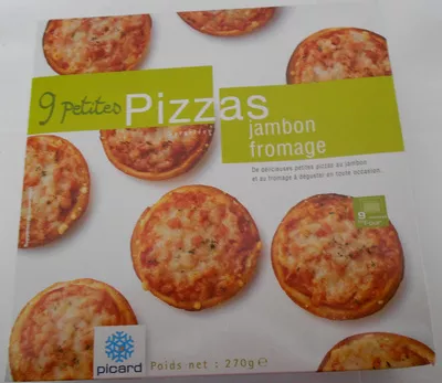 Petites Pizzas Jambon Fromage Picard 270 g e, code 3270160646166