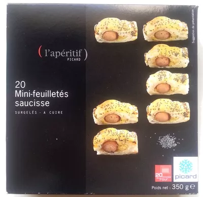 20 Mini-feuilletés saucisse - surgelés 350 g Picard 350 g (20 pièces), code 3270160646661