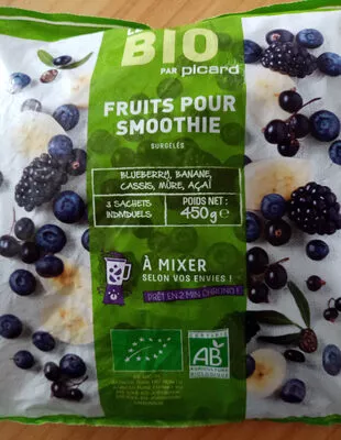 Fruits pour smoothie Picard 450g, code 3270160680498