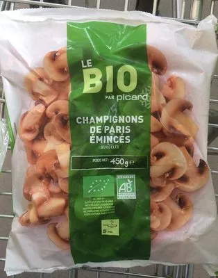 Champignons de Paris émincés Bio Picard 450 g, code 3270160754731