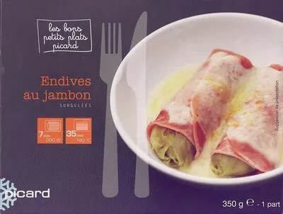 Endives au jambon surgelées Picard 350 g, code 3270160811366