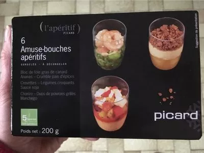 6 Amuse-bouches apéritifs Picard 200 g, code 3270160832330