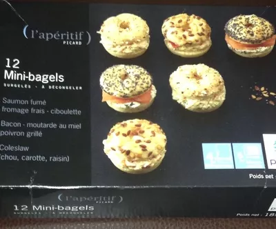 12 Mini-bagels - surgelés 185 g Picard 185 g (12 pièces), code 3270160836970