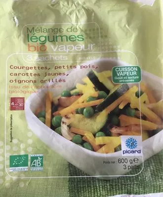 Mélange de Légumes Biologiques Vapeur Picard 600 g e, code 3270160870158