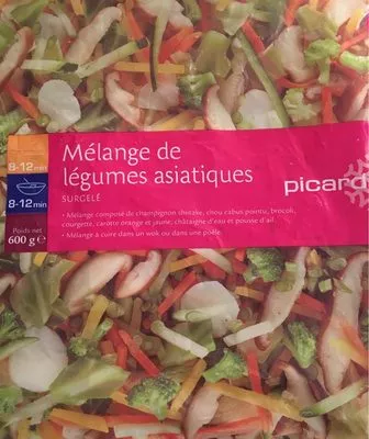 Légumes pour wok Picard 600 g e, code 3270160874033