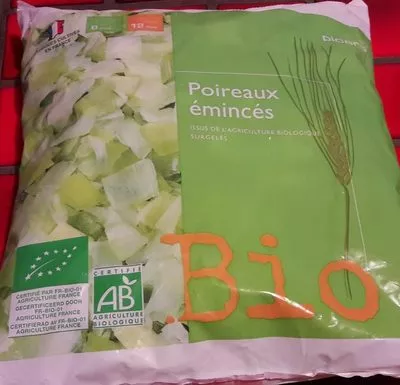 Poireaux émincés bio Picard 600g, code 3270160874378