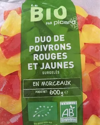 Duo de poivrons rouges et jaunes Picard 600 g e, code 3270160876693