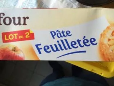 Pâte feuilletée (lot de 2) Carrefour 460 g (2 x 230 g), code 3270190022510