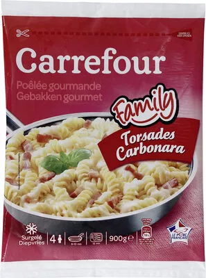 Torsades Carbonara Carrefour 900 g, code 3270190026709