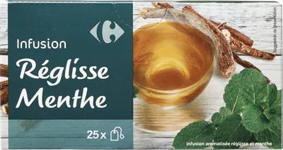 Infusion réglisse menthe Carrefour 37,5 g, code 3270190153085